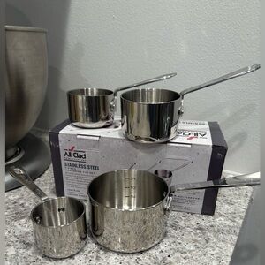 All-Clad Stainless Steel Measuring Cup Set - 4 pieces